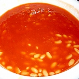 白いんげんのトマトスープ